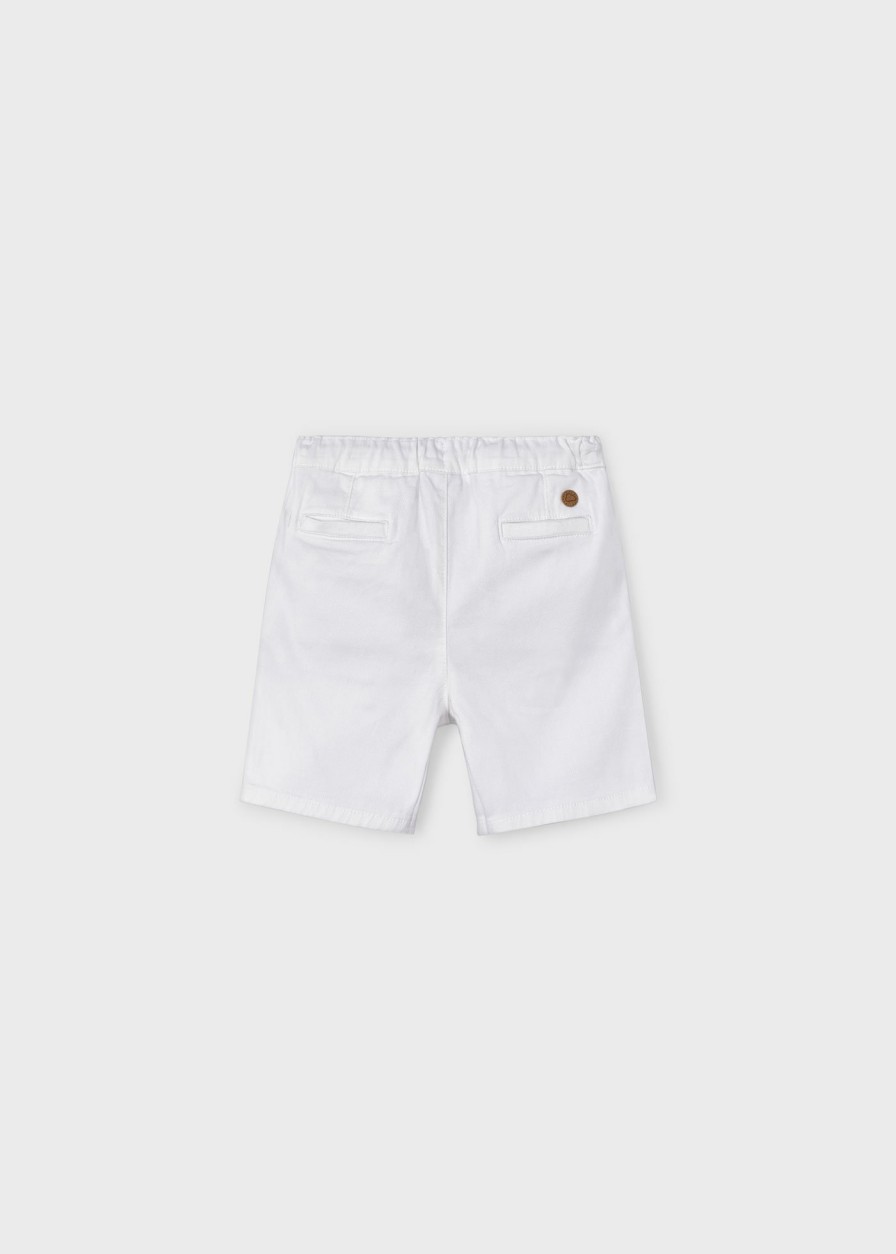 Nino MAYORAL Pantalones | Bermuda Estructura Better Cotton Nino Blanco