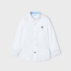 Nino MAYORAL Camisas | Camisa Logo Bordado Better Cotton Nino Blanco