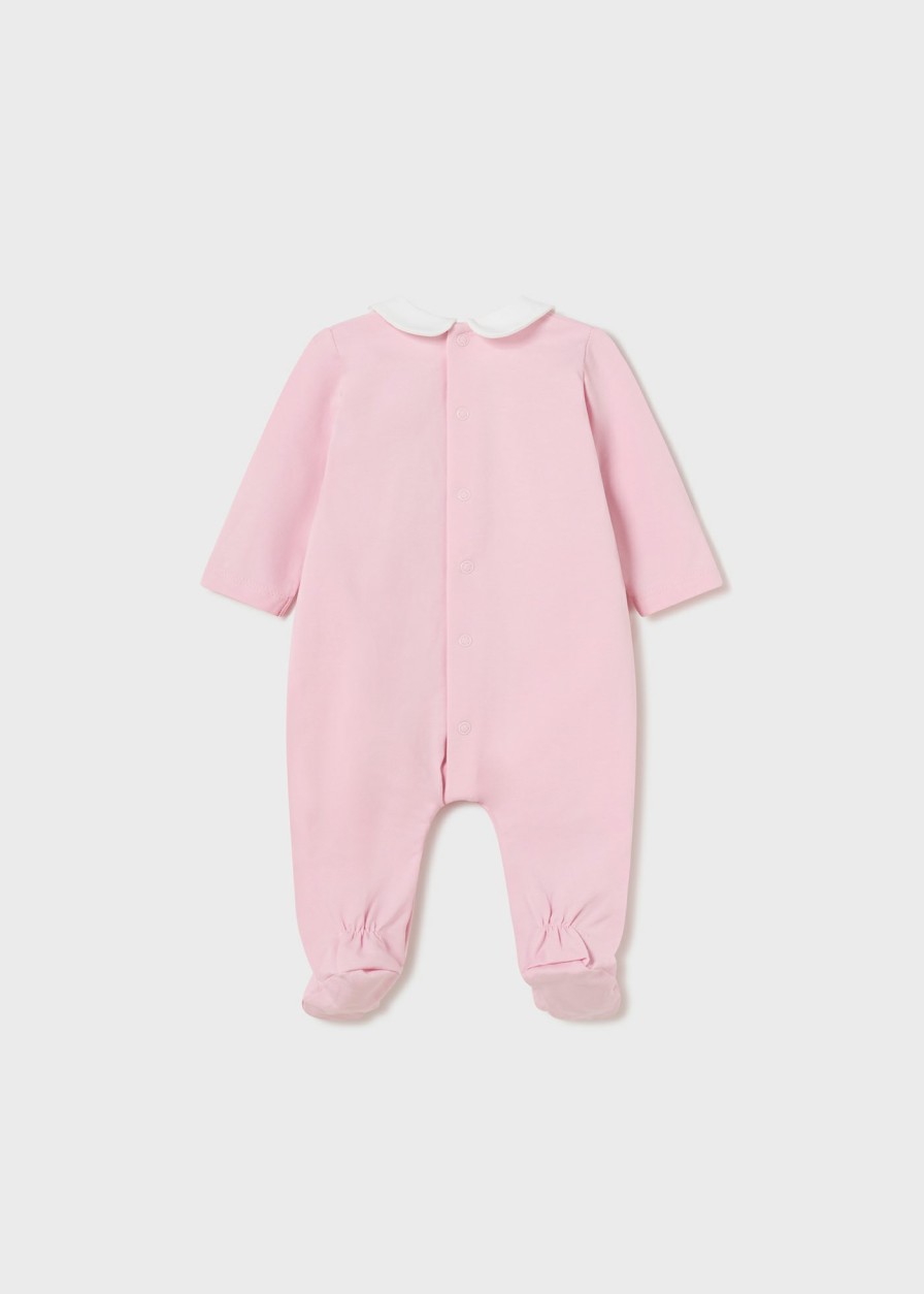 Bebe MAYORAL Pijamas Y Peleles | Pelele Largo Cuello Better Cotton Recien Nacido Rosa Baby