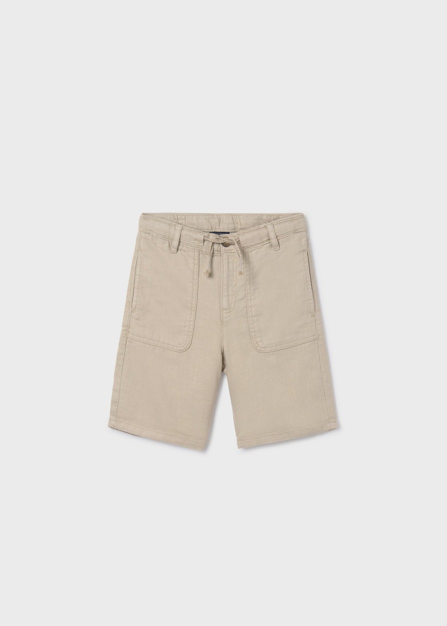 Nino MAYORAL Pantalones | Bermuda Estructura Better Cotton Chico Crema