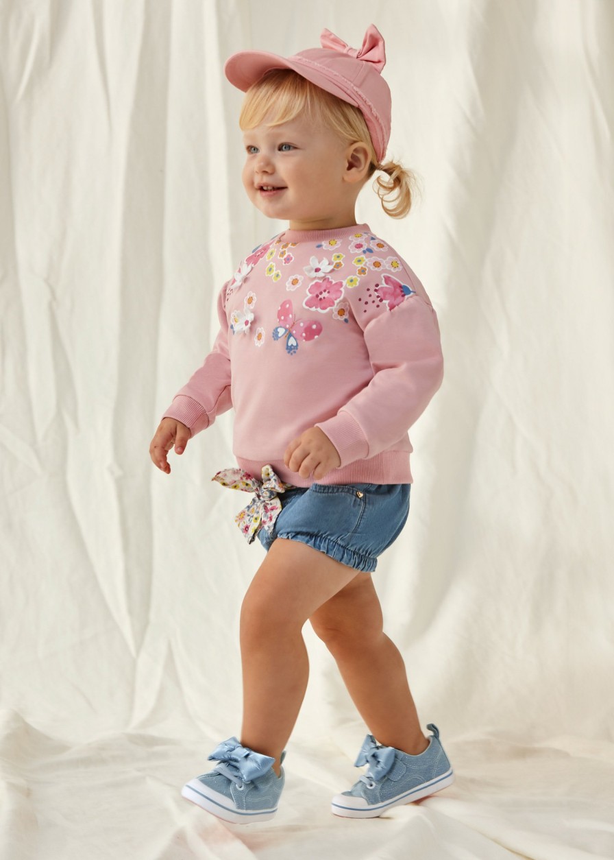 Bebe MAYORAL Pantalones Y Petos | Short Con Cinturon Lazo Better Cotton Bebe