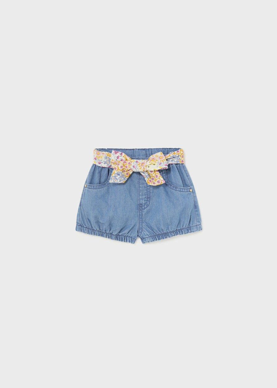 Bebe MAYORAL Pantalones Y Petos | Short Con Cinturon Lazo Better Cotton Bebe