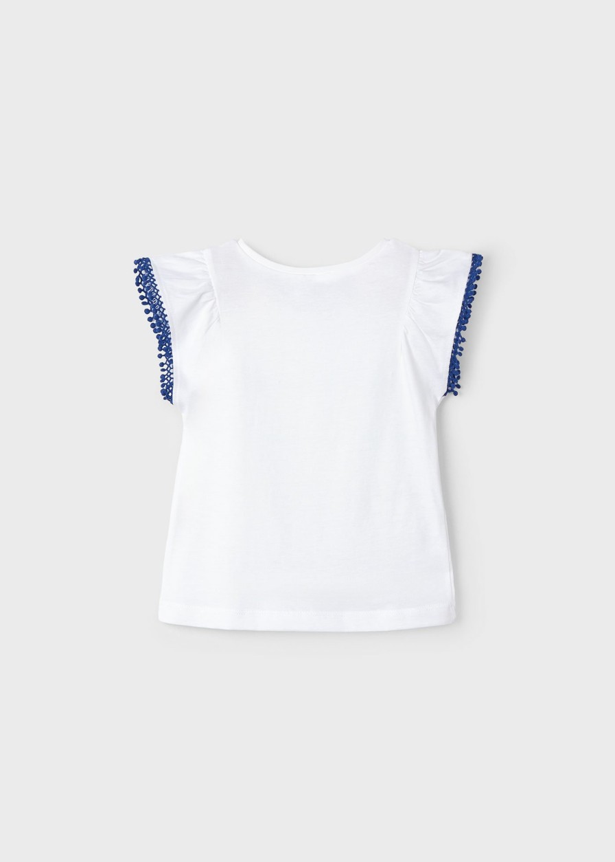 Nina MAYORAL Camisetas Y Polos | Camiseta Apliques Better Cotton Nina