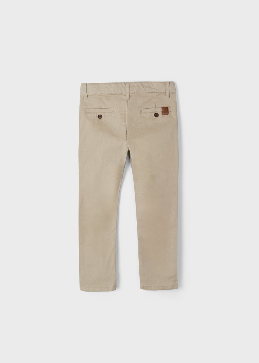 Nino MAYORAL Pantalones | Pantalon Largo Pique Better Cotton Nino Tostado