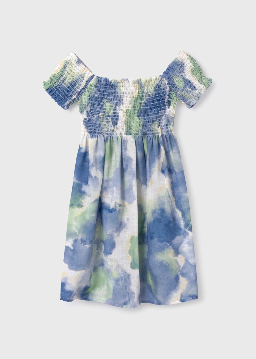 Nina MAYORAL Vestidos | Vestido Estampado Punto Smock Chica