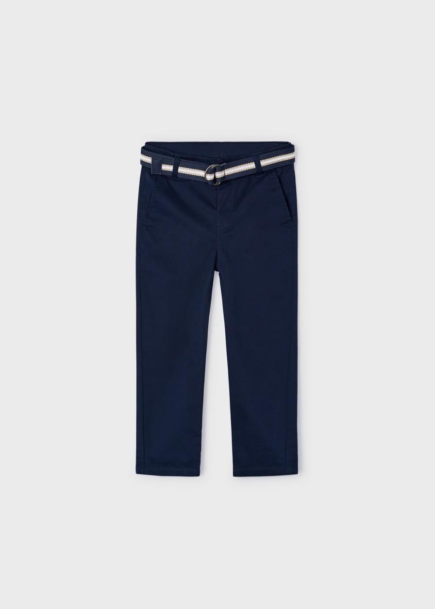 Nino MAYORAL Pantalones | Pantalon Chino Pique Better Cotton Nino Marino