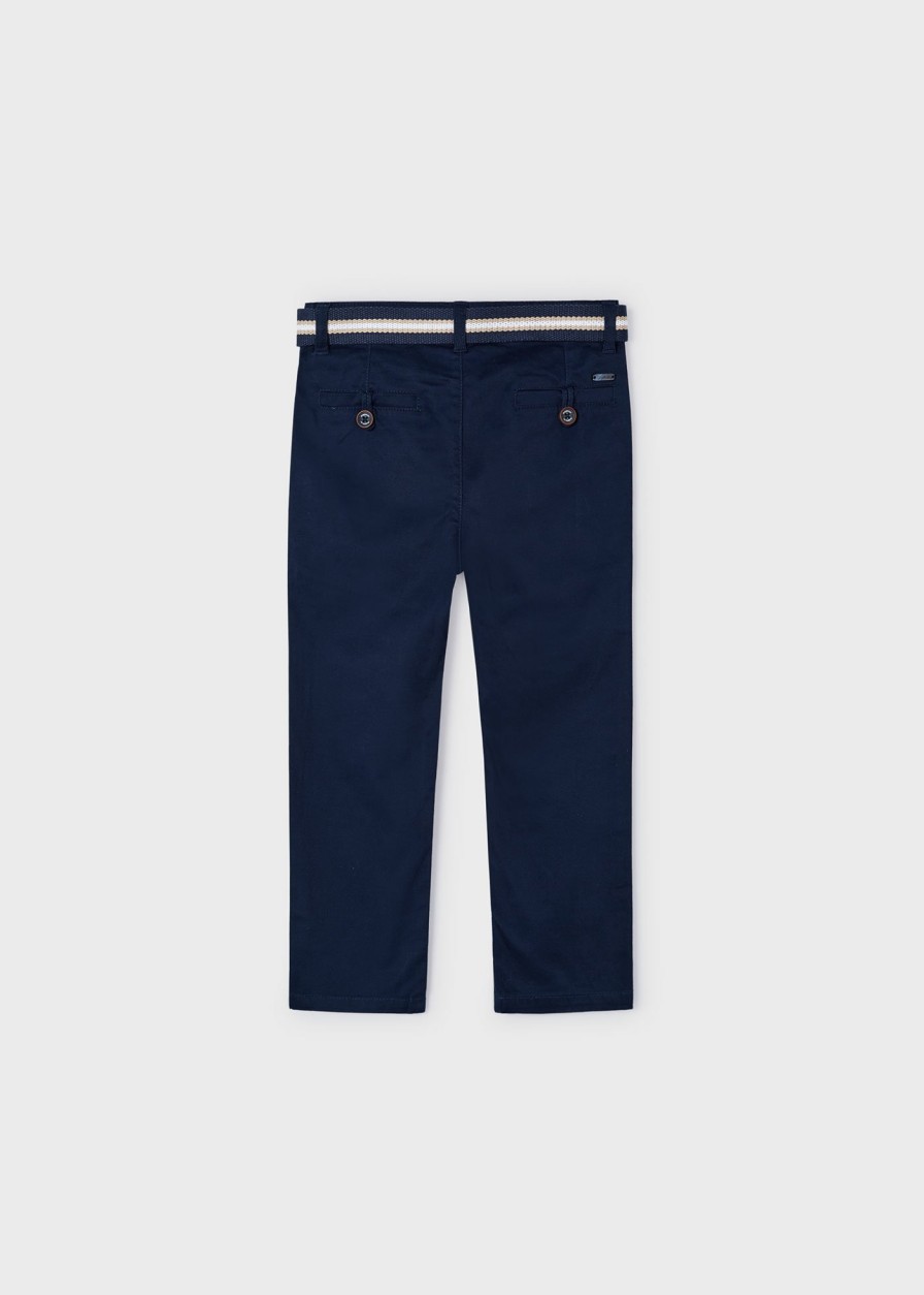 Nino MAYORAL Pantalones | Pantalon Chino Pique Better Cotton Nino Marino