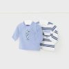 Bebe MAYORAL Bodies Y Camisetas | Set 2 Camisetas Manga Larga Better Cotton Recien Nacido Blue Bell