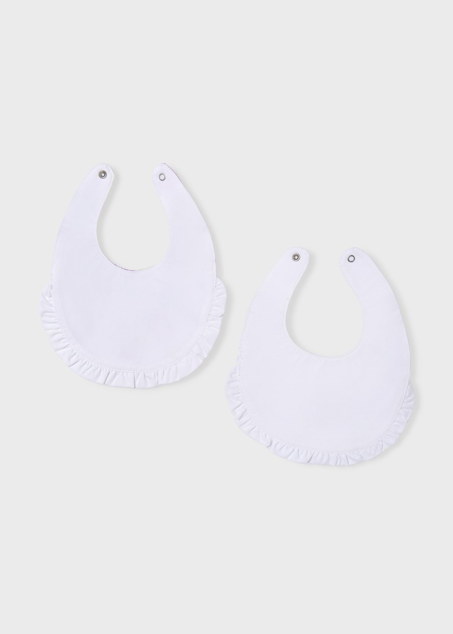 Bebe MAYORAL Gasas Y Baberos | Set 2 Baberos Better Cotton Bebe Blanco