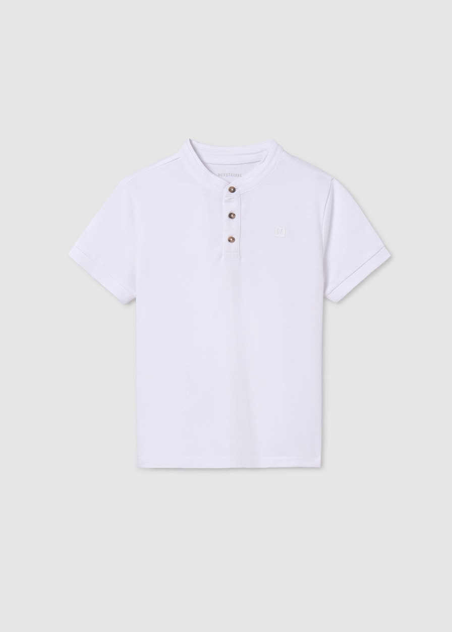 Nino MAYORAL Polos | Polo Cuello Mao Better Cotton Chico Blanco