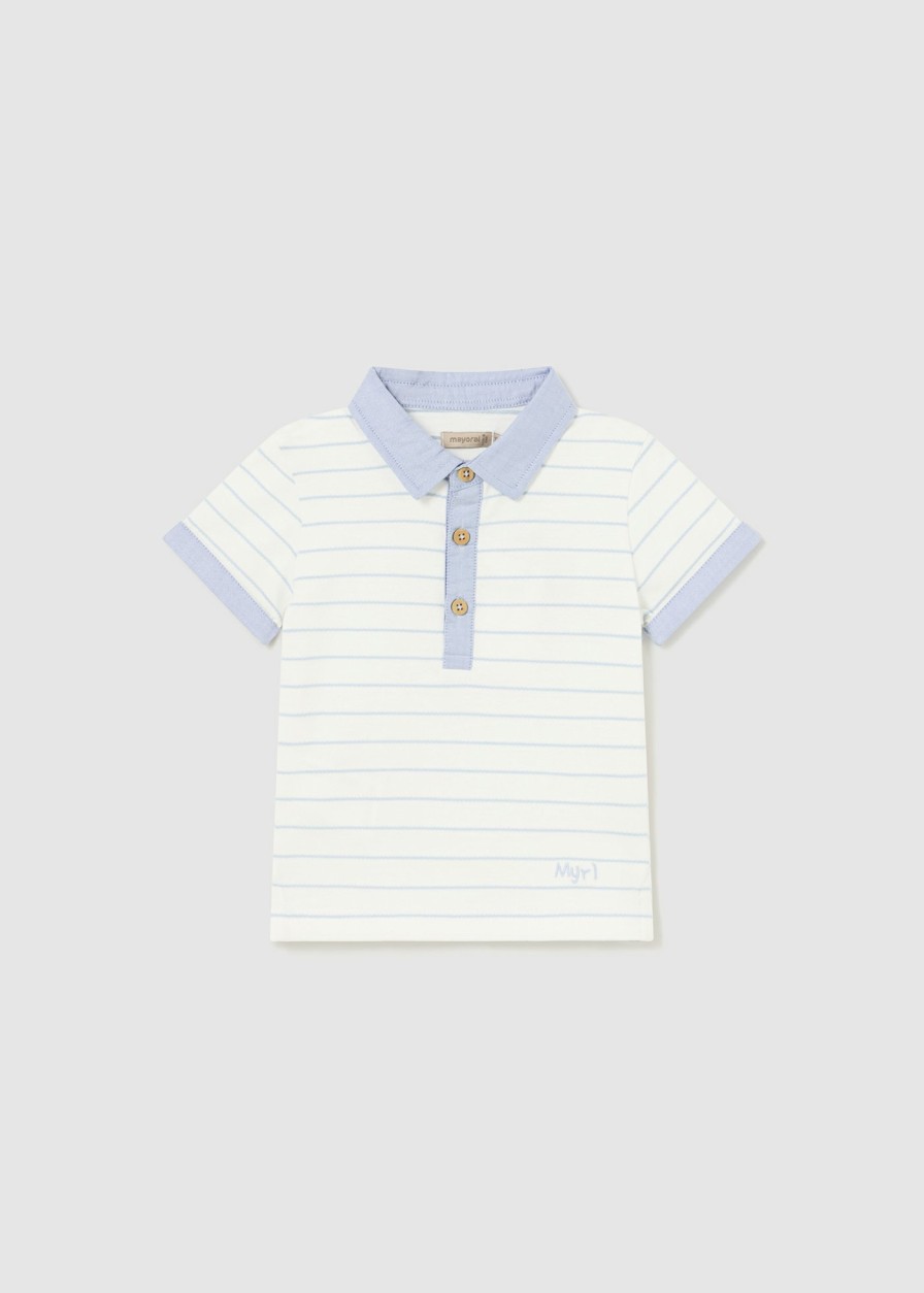 Bebe MAYORAL Polos | Polo Oxford Rayas Better Cotton Bebe Nata