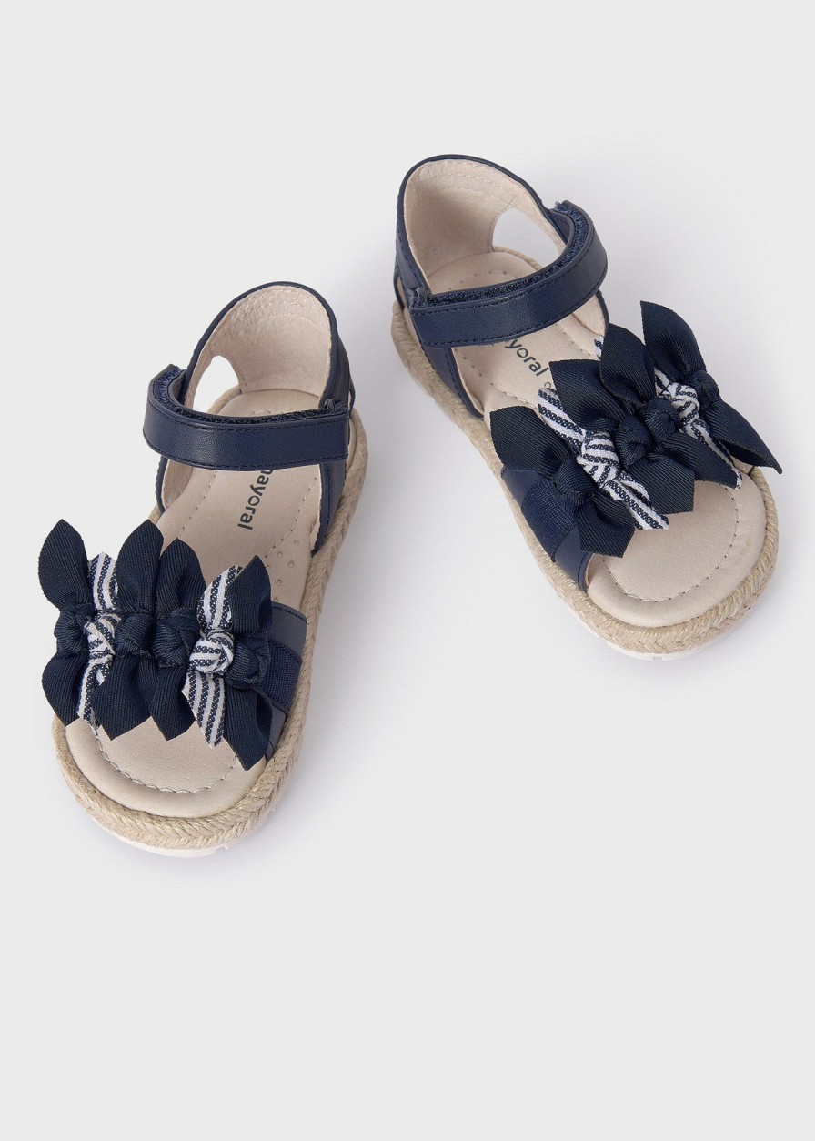 Bebe MAYORAL Sandalias Y Cangrejeras | Sandalia Yute Plantilla Piel Sostenible Bebe Marino