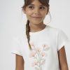 Nina MAYORAL Camisetas Y Polos | Camiseta Flores Bordadas Chica