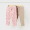 Bebe MAYORAL Pantalones Y Petos | Set 2 Leggings Better Cotton Bebe Rosado