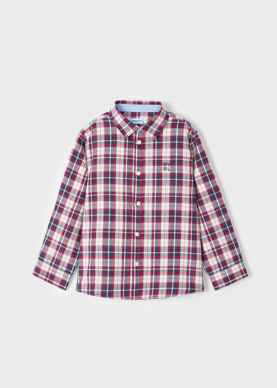 Nino MAYORAL Camisas | Camisa Cuadros Better Cotton Nino Salsa