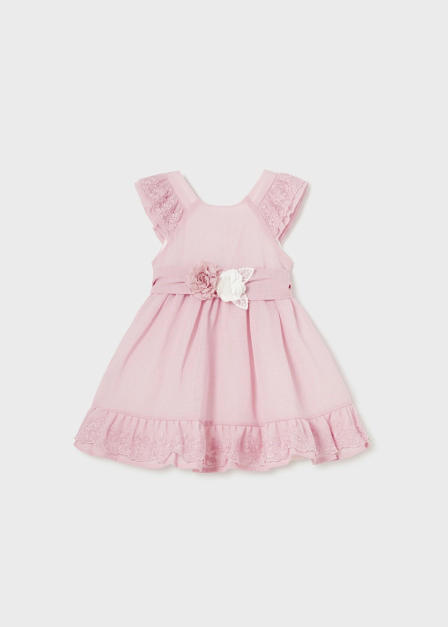 Bebe MAYORAL Vestidos | Vestido Ceremonia Con Fajin Bebe Dalia