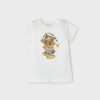 Nina MAYORAL Camisetas Y Polos | Camiseta Estampada Better Cotton Nina Hueso