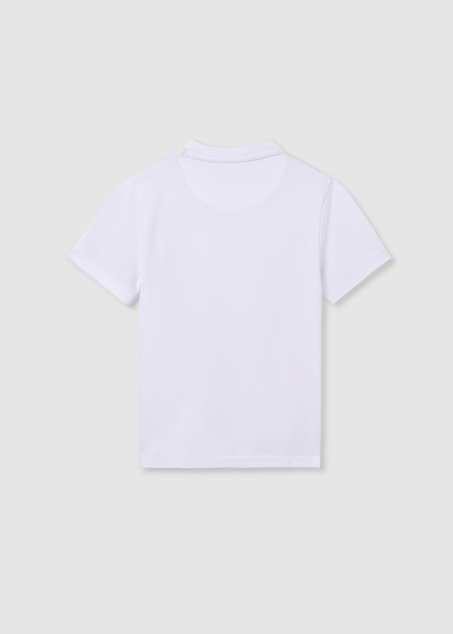 Nino MAYORAL Camisetas | Camiseta Pique Better Cotton Chico Blanco