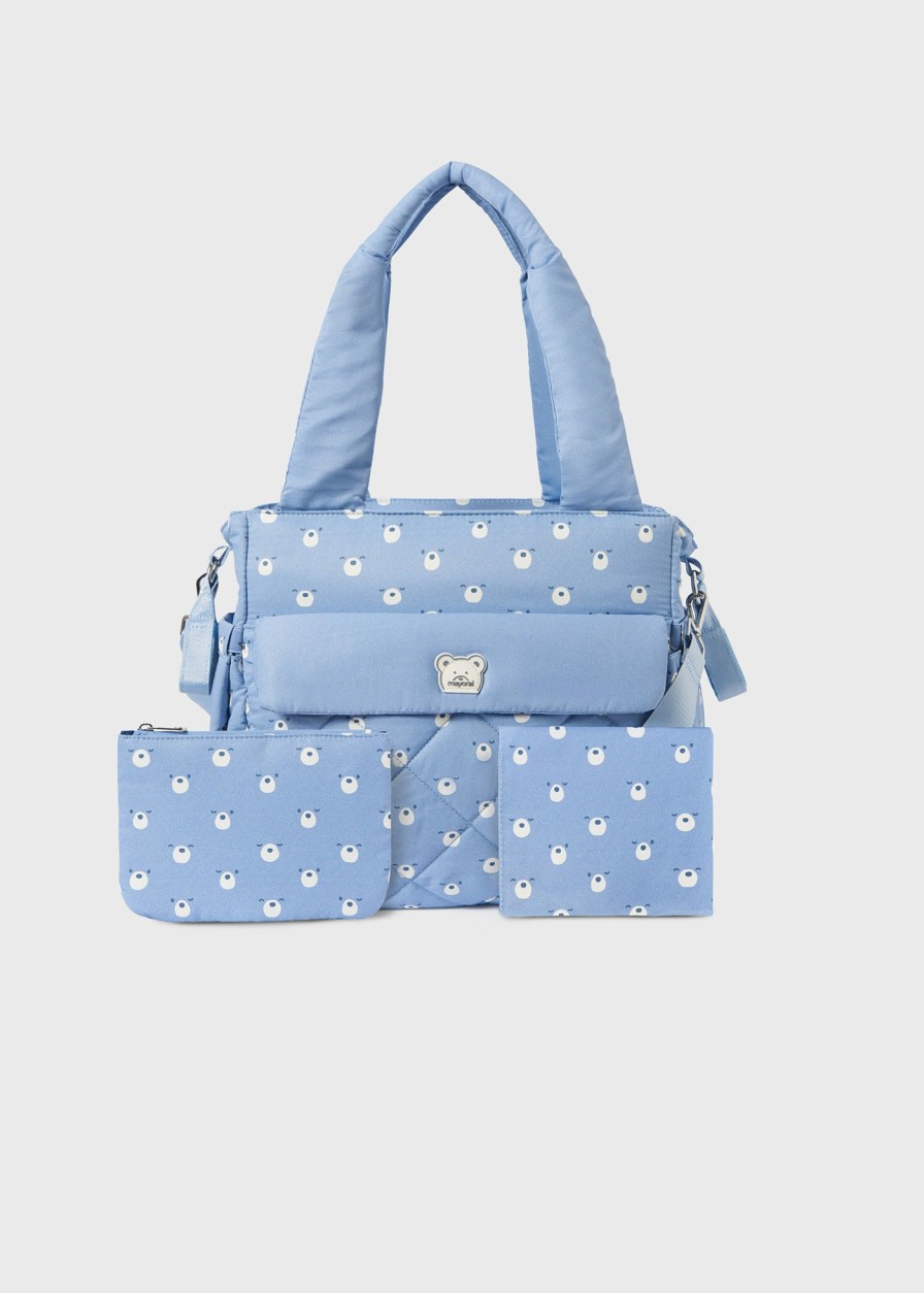 Bebe MAYORAL Bolsos De Maternidad | Bolso Acolchado Con Accesorios Bebe Azul