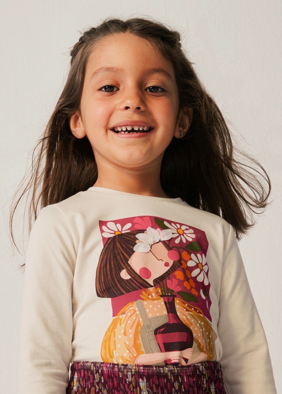 Nina MAYORAL Camisetas Y Polos | Camiseta Estampada Better Cotton Nina