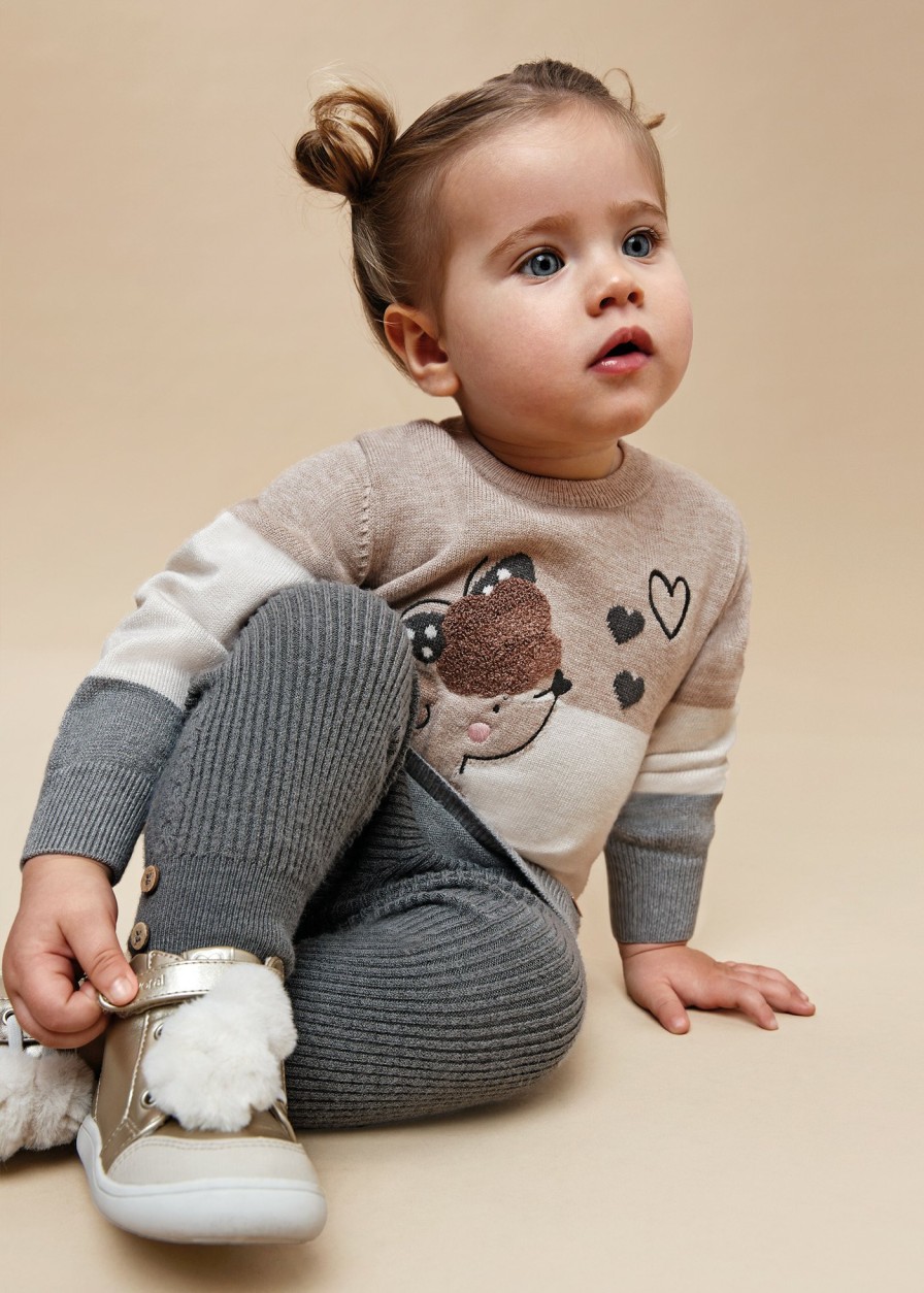 Bebe MAYORAL Vestidos | Vestido Tricot Intarsia Bebe