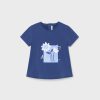 Bebe MAYORAL Bodies Y Camisetas | Camiseta Estampada Better Cotton Bebe Azul