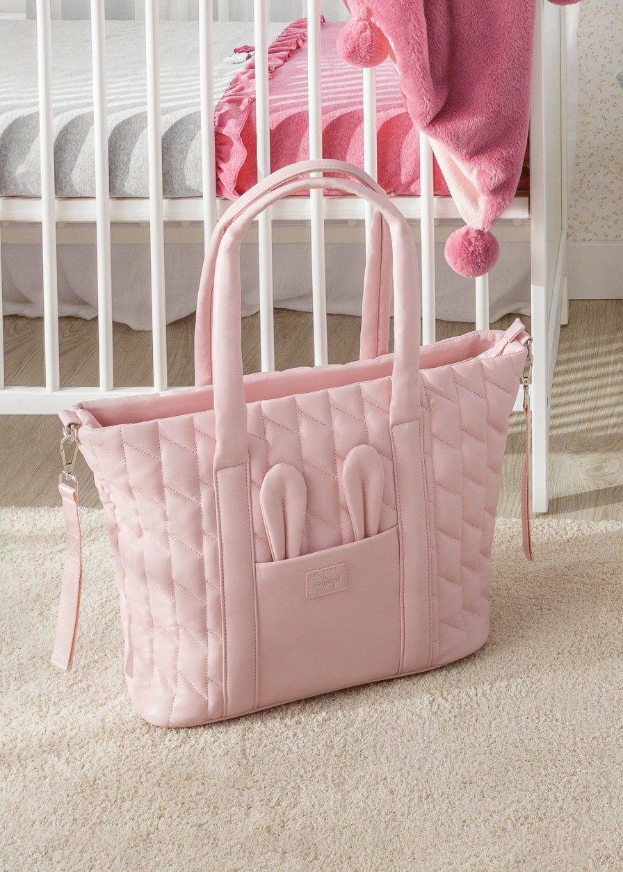 Bebe MAYORAL Bolsos De Maternidad | Bolso Acolchado Orejitas Bebe Rosa