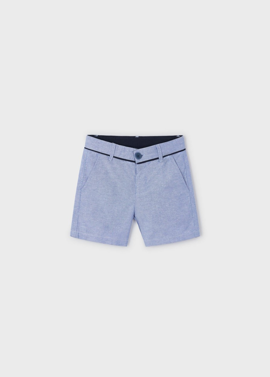 Nino MAYORAL Pantalones | Bermuda Oxford Better Cotton Nino Celeste