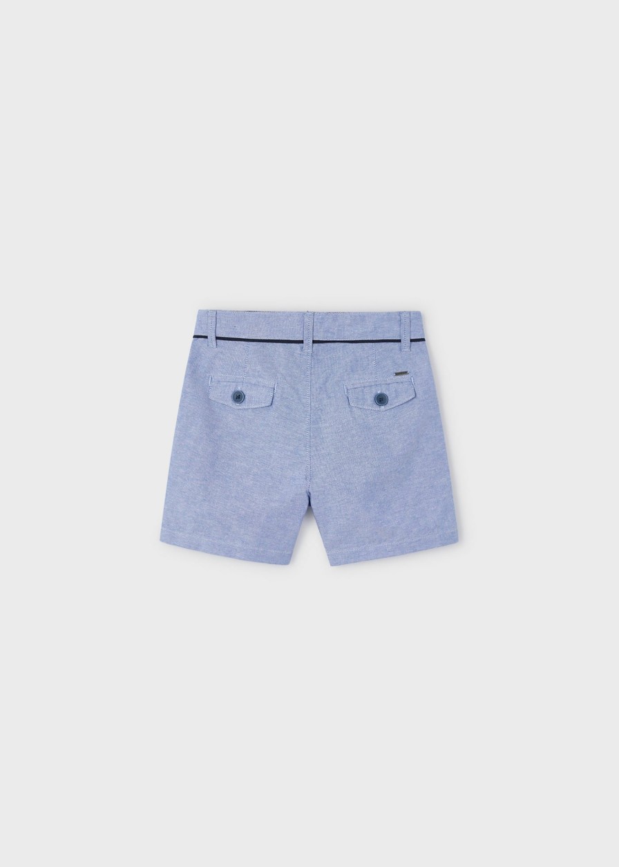 Nino MAYORAL Pantalones | Bermuda Oxford Better Cotton Nino Celeste