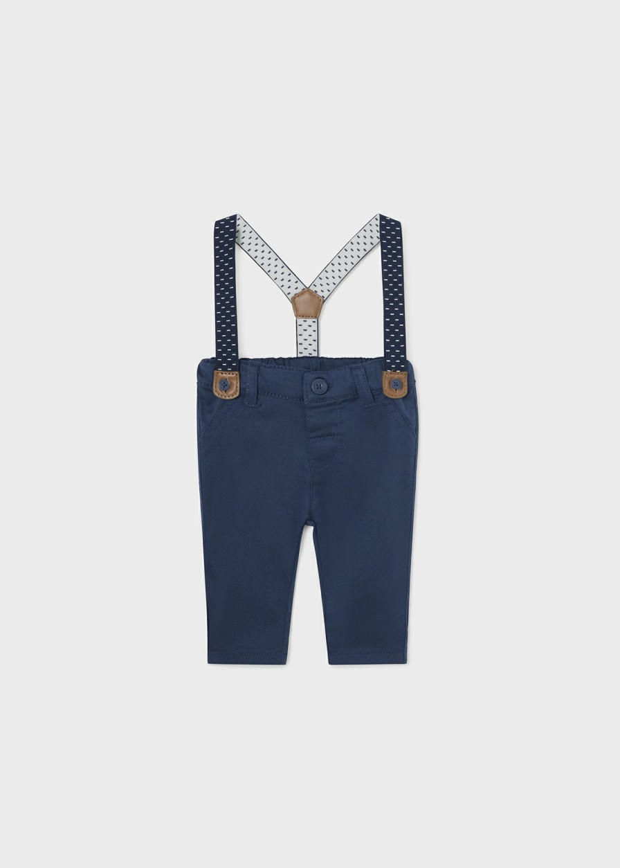 Bebe MAYORAL Pantalones Y Petos | Pantalon Largo Tirantes Better Cotton Recien Nacido Naval