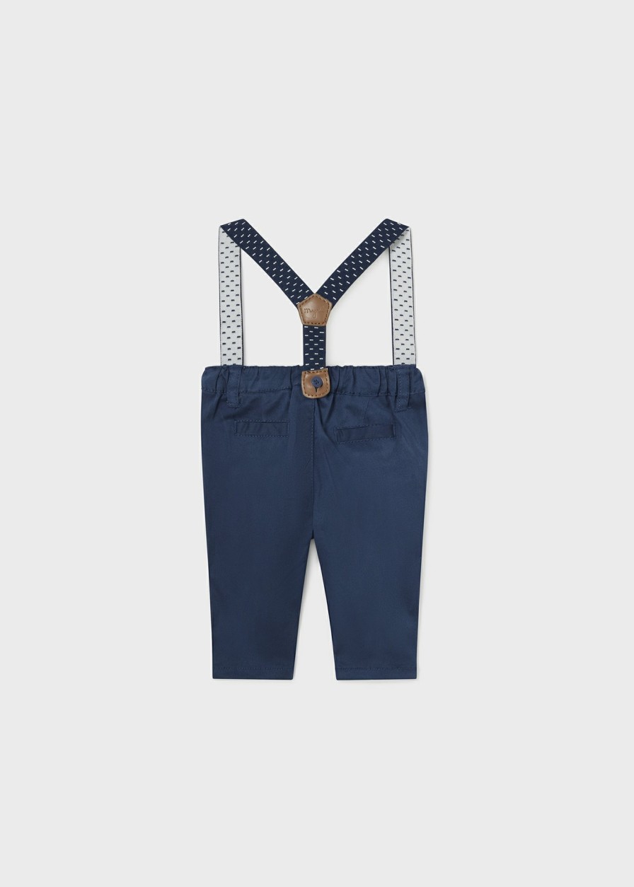 Bebe MAYORAL Pantalones Y Petos | Pantalon Largo Tirantes Better Cotton Recien Nacido Naval