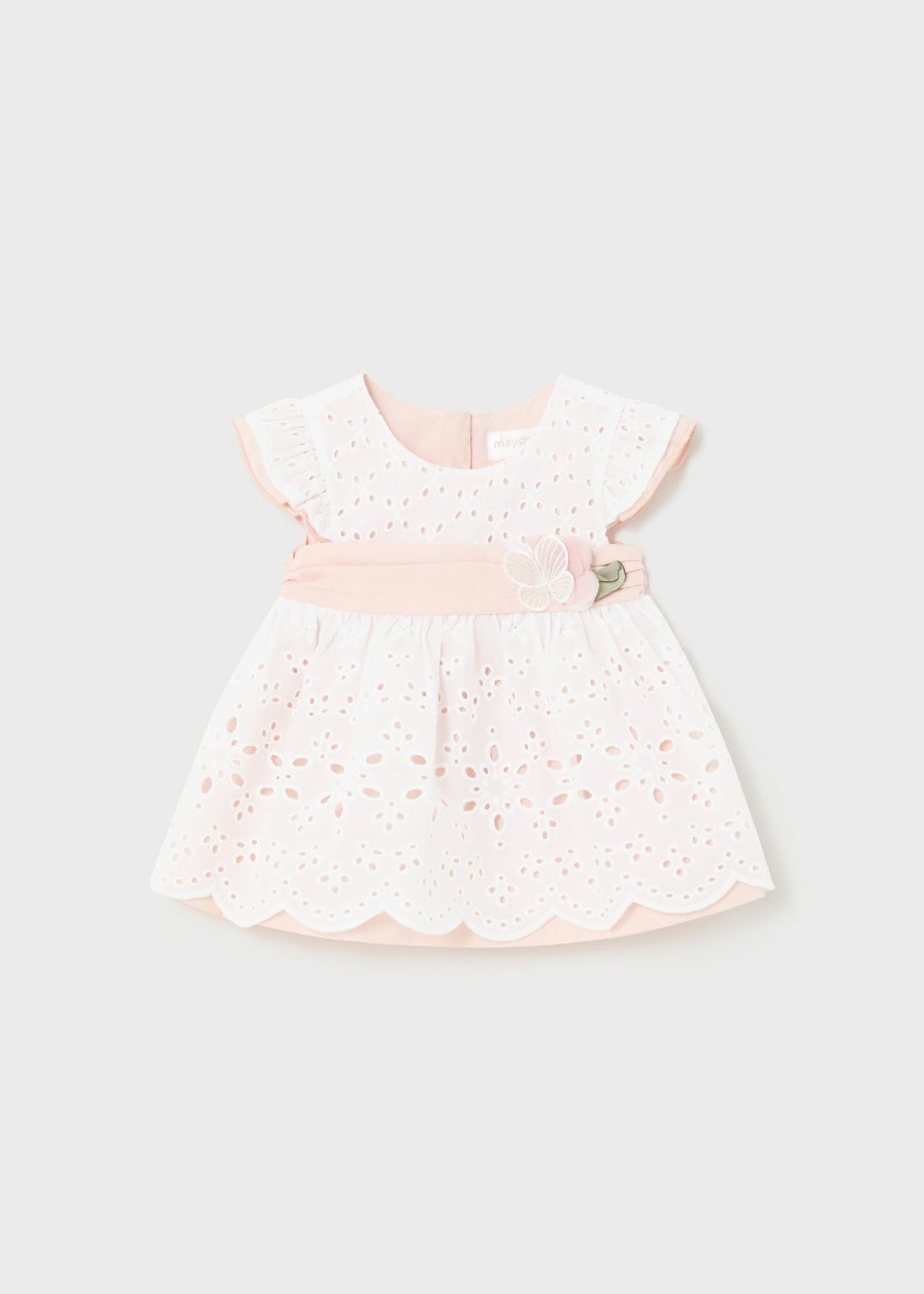 Bebe MAYORAL Vestidos | Vestido Perforado Better Cotton Recien Nacido