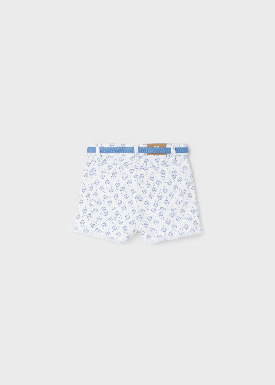 Nina MAYORAL Pantalones Y Faldas | Short Estampado Con Cinturon Better Cotton Nina