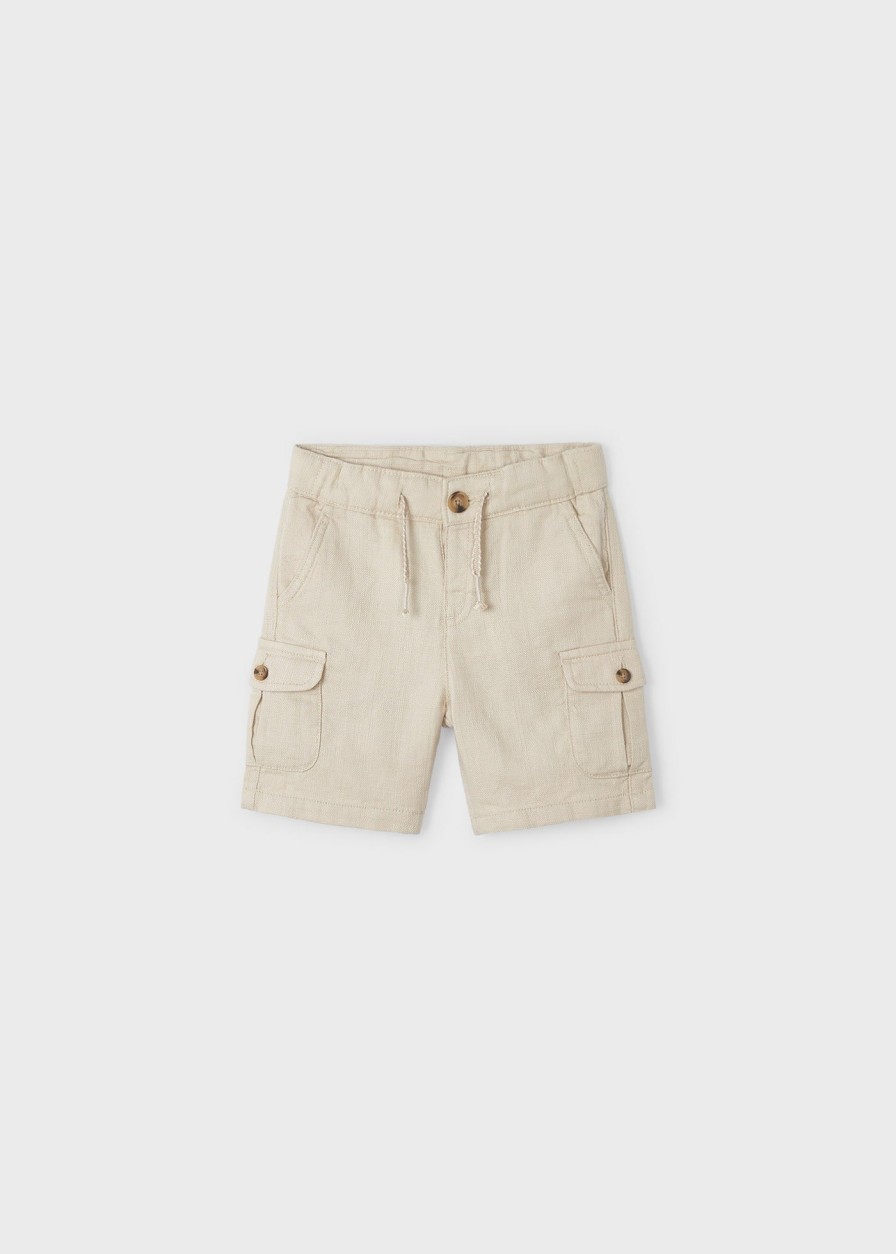 Nino MAYORAL Pantalones | Bermuda Estructura Better Cotton Nino Crema