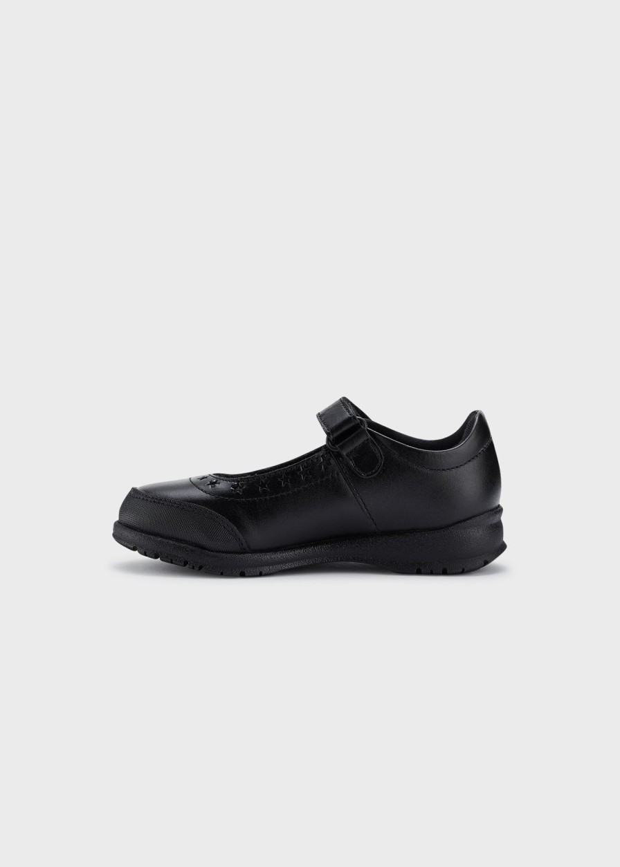 Nina MAYORAL Zapatos Colegiales | Mercedita Sport Colegial Piel Nina Negro