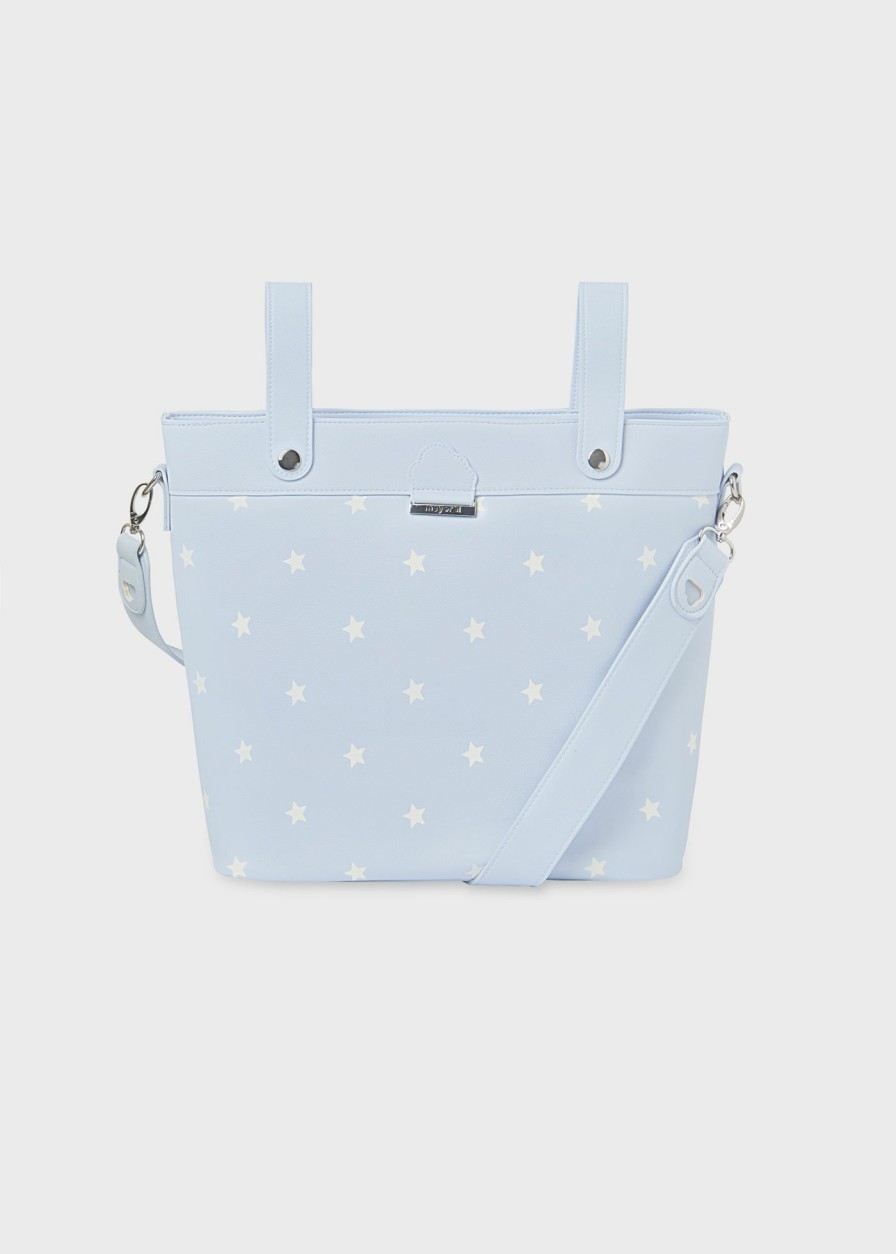 Bebe MAYORAL Bolsos De Maternidad | Bolso Panera Estrellas Bebe Baby Blue