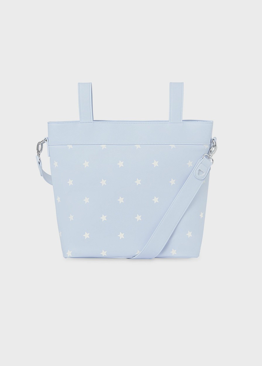 Bebe MAYORAL Bolsos De Maternidad | Bolso Panera Estrellas Bebe Baby Blue