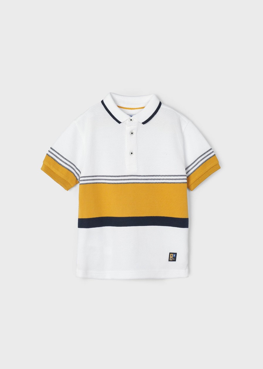 Nino MAYORAL Polos | Polo Bandas Posicionadas Better Cotton Nino Blanco