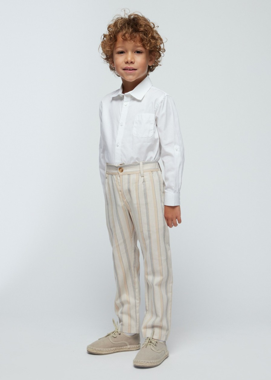 Nino MAYORAL Pantalones | Pantalon Chino Tailoring Rayas Nino