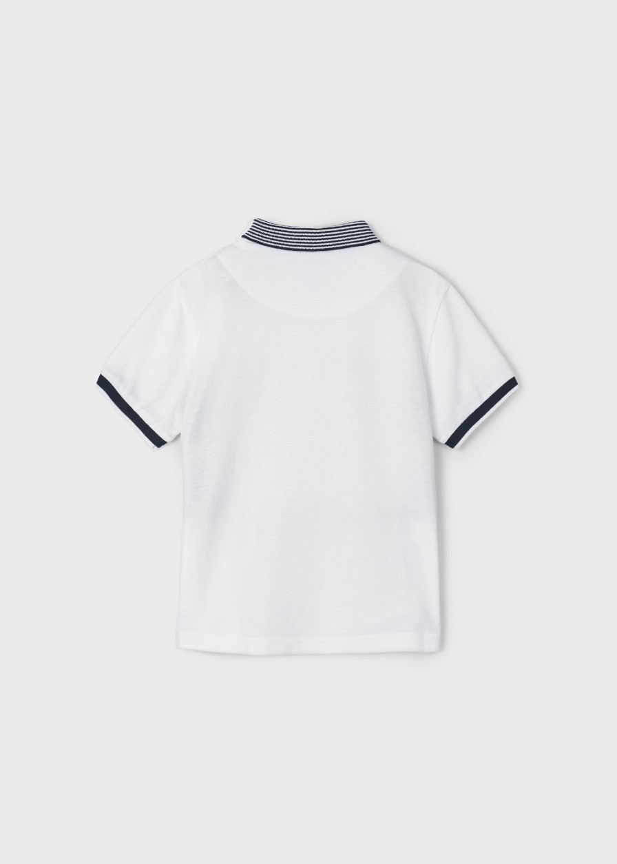 Nino MAYORAL Polos | Polo Bandas Better Cotton Nino Blanco