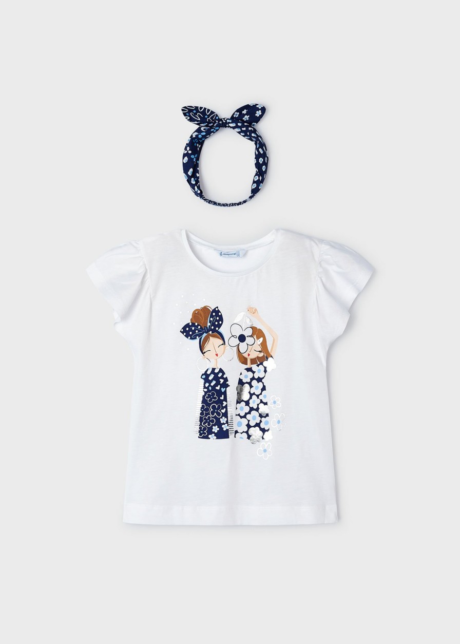 Nina MAYORAL Camisetas Y Polos | Camiseta Con Diadema Better Cotton Nina