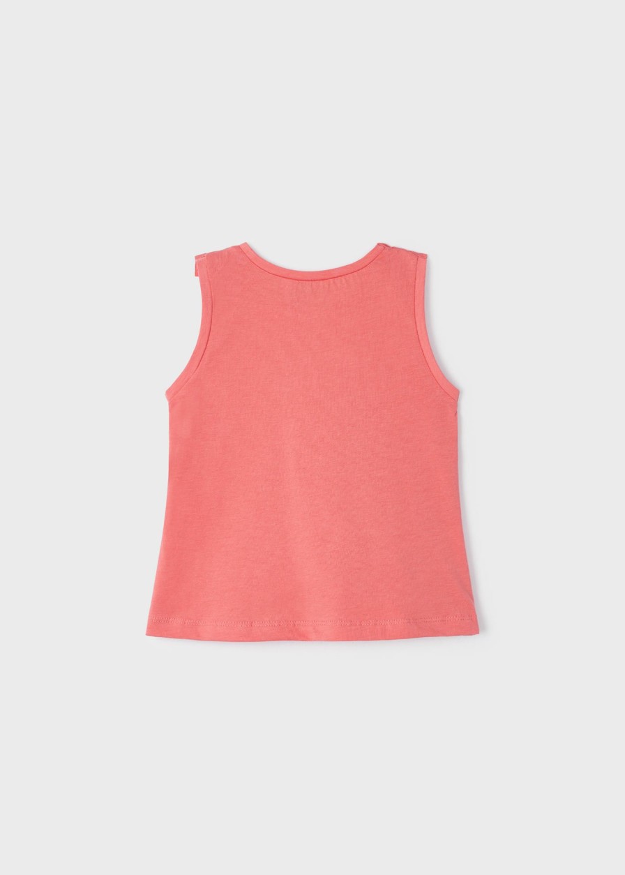 Nina MAYORAL Camisetas Y Polos | Camiseta Tachas Better Cotton Nina Flamingo