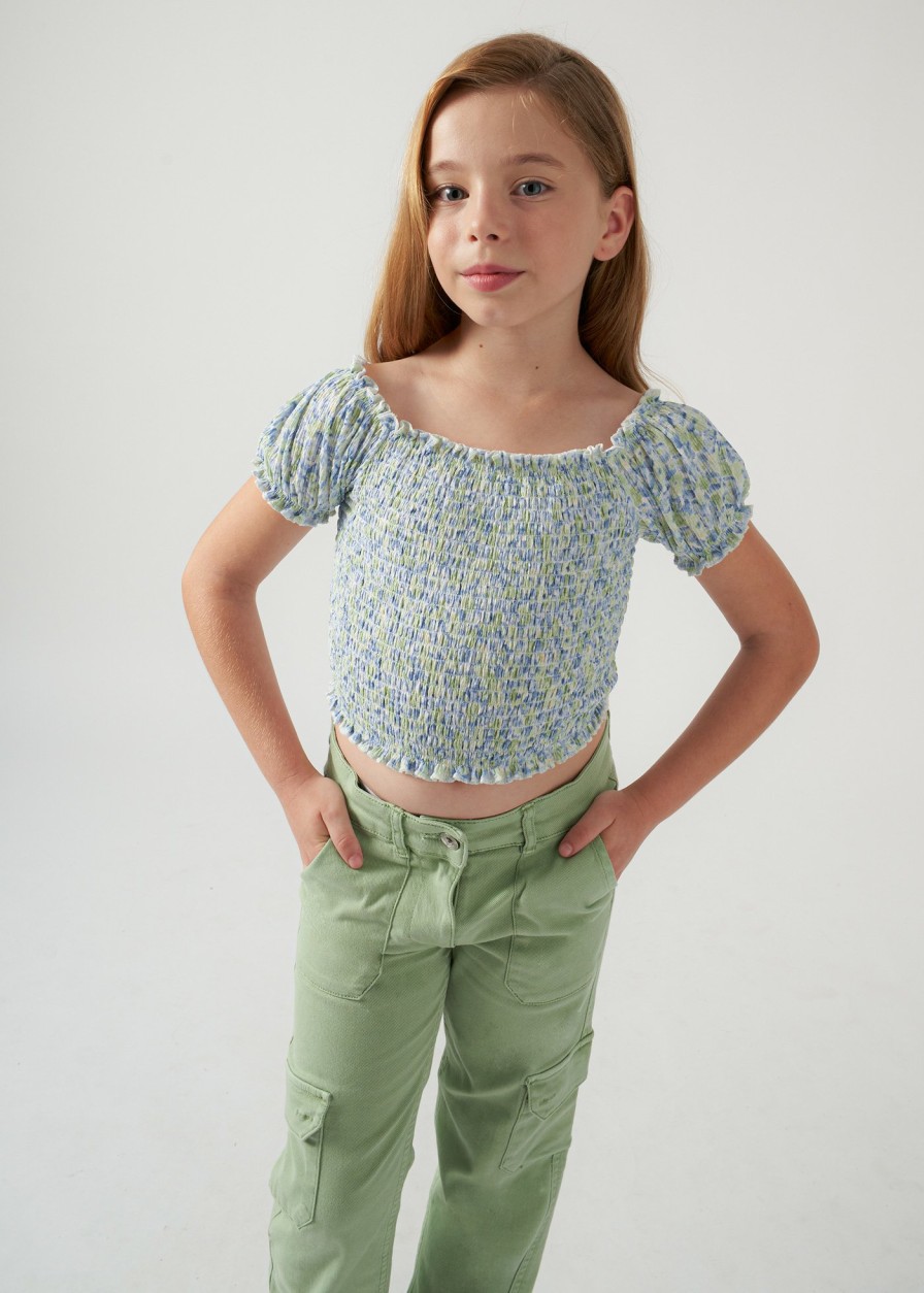 Nina MAYORAL Blusas Y Tops | Top Punto Smock Chica