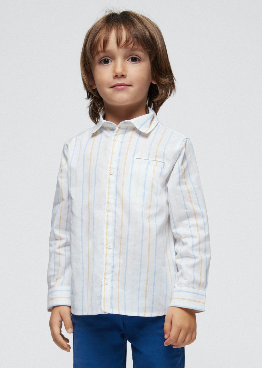 Nino MAYORAL Camisas | Camisa Manga Larga Rayas Better Cotton Nino