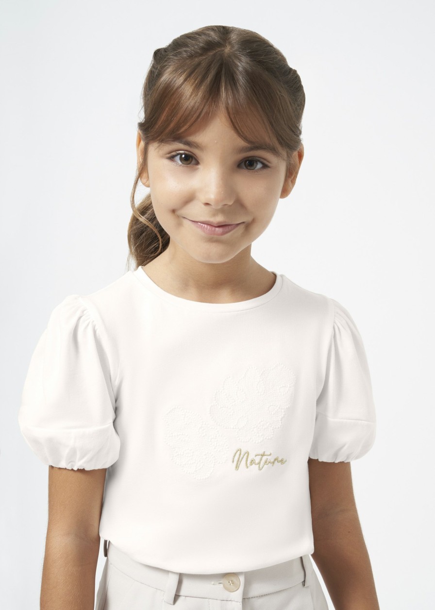 Nina MAYORAL Camisetas Y Polos | Camiseta Aplique Better Cotton Chica