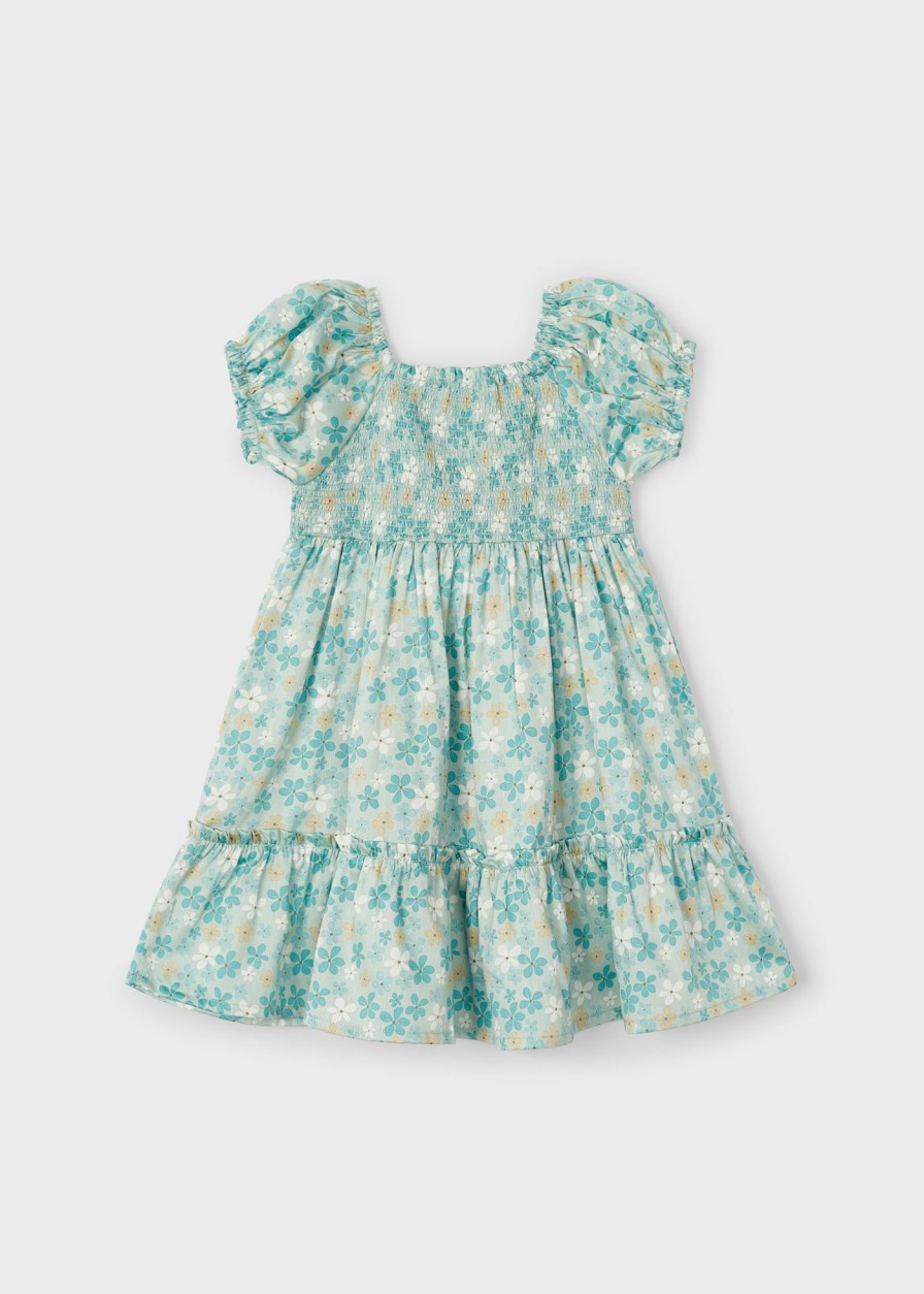 Nina MAYORAL Vestidos | Vestido Estampado Flores Better Cotton Nina Acqua