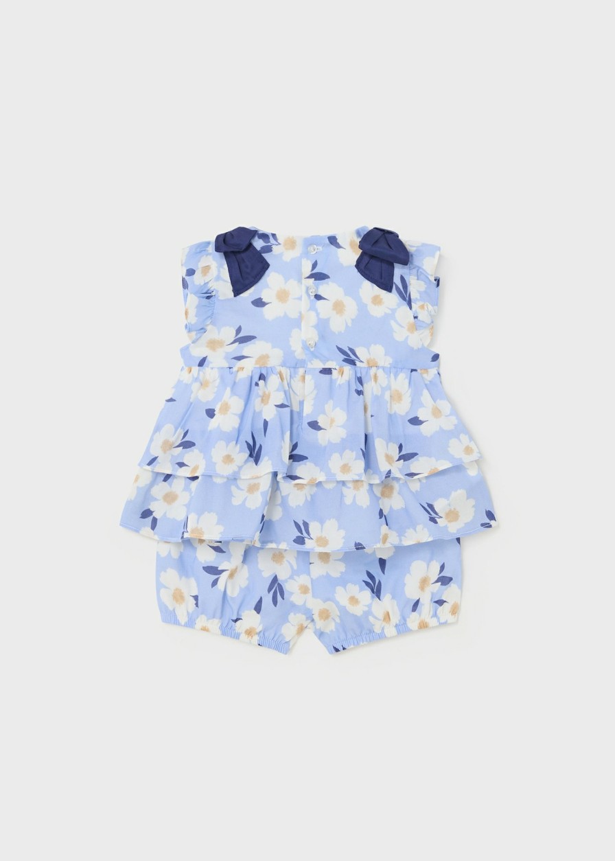 Bebe MAYORAL Conjuntos | Conjunto 2 Piezas Floral Better Cotton Bebe Anil